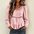 👗Casual damesblouse met pofmouwen