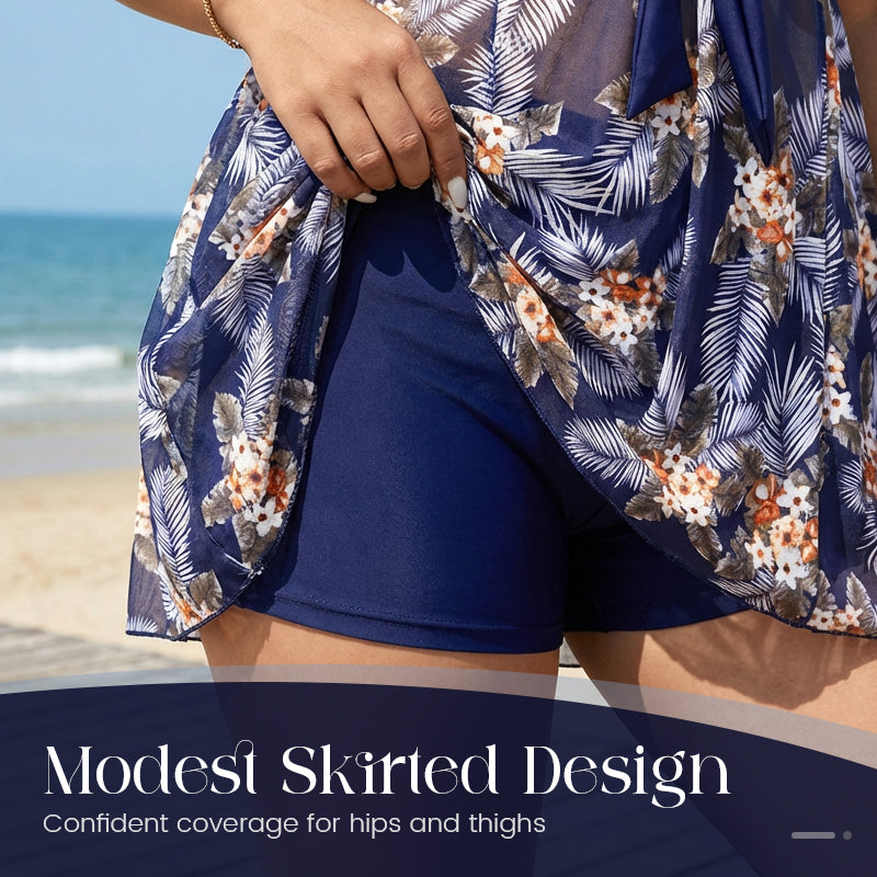 🎉 Uitverkoop 2026 — Meer dan 36.200 verkocht!🌊 Tweedelige bikiniset met buikcorrectie voor grote maten – Elegant ✨