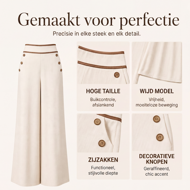 ✨ 50K+ VERKOCHT 💕 Hoge Taille Pantalon – Lange Benen