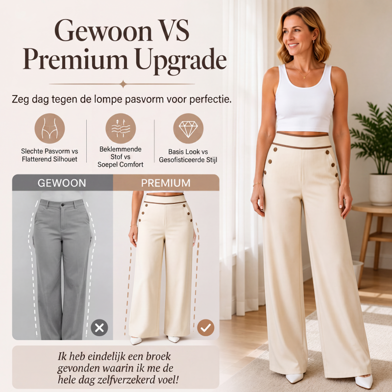 ✨ 50K+ VERKOCHT 💕 Hoge Taille Pantalon – Lange Benen