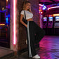 Wijde joggingbroek voor dames