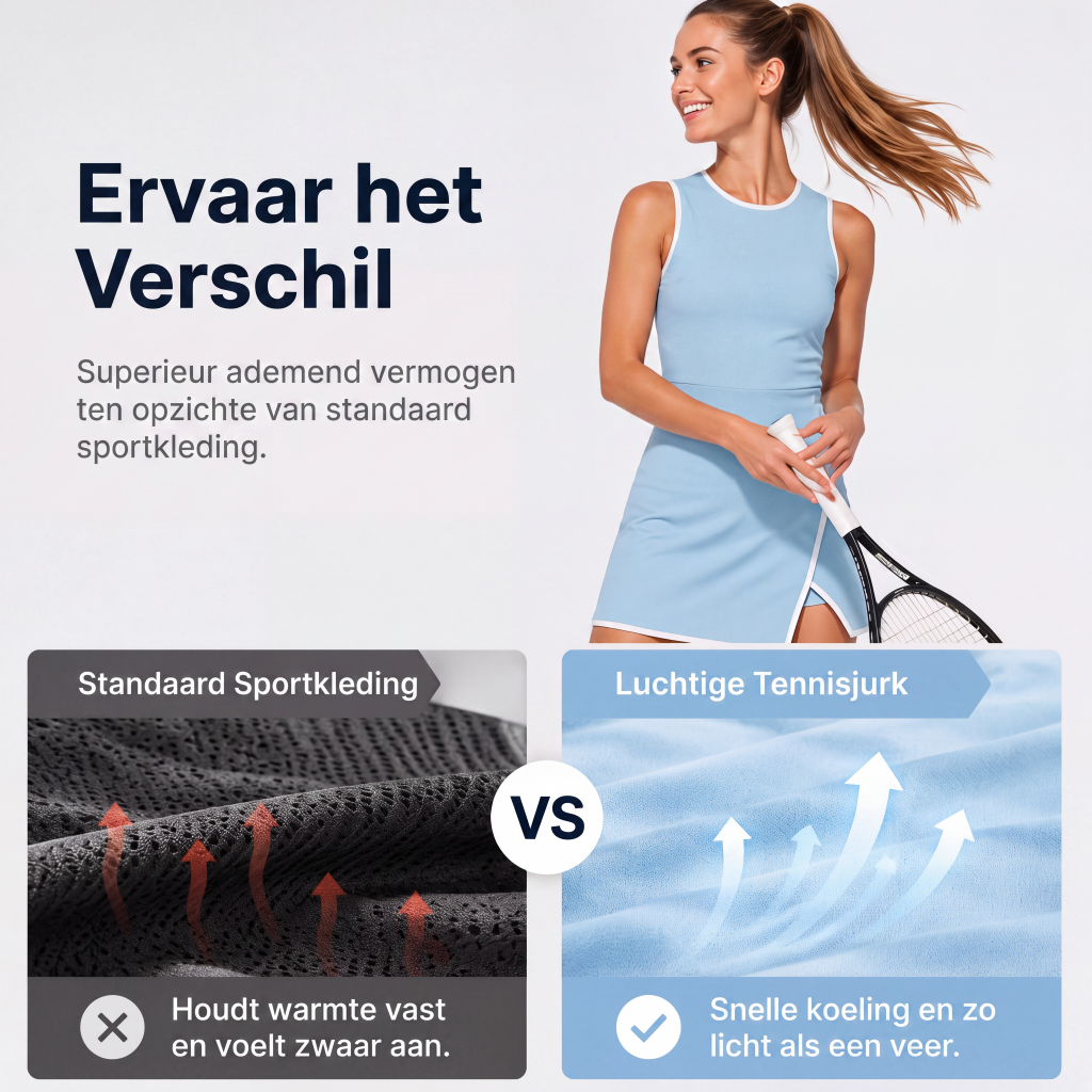 Luchtige Tennisjurk