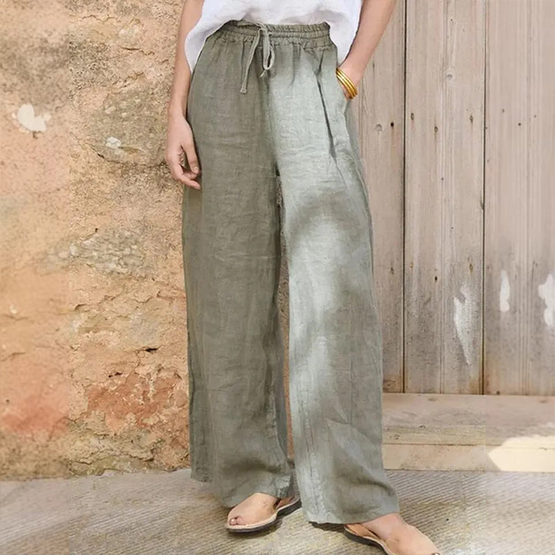 👖Casuele wijde pijpen broek met trekkoord voor dames