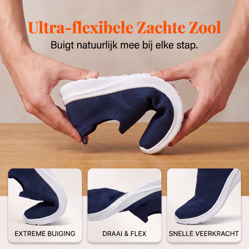 Ademende mesh instap wandelschoenen voor dames