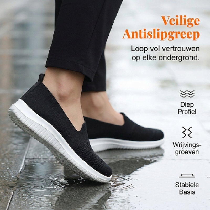 Ademende mesh instap wandelschoenen voor dames