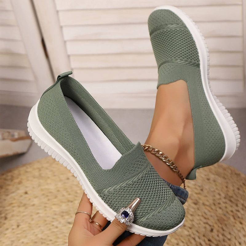 Ademende mesh instap wandelschoenen voor dames