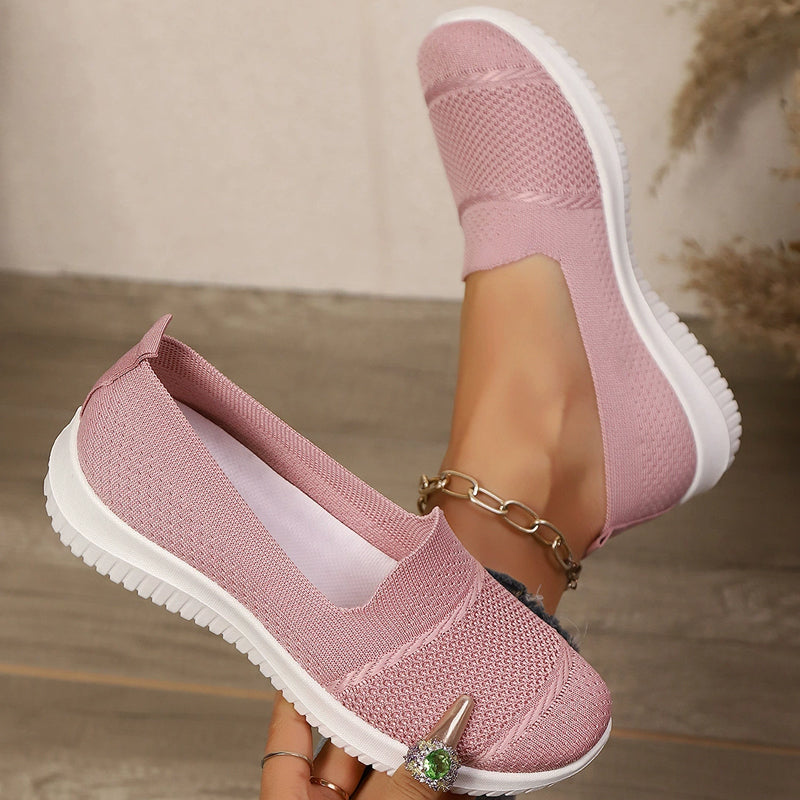 Ademende mesh instap wandelschoenen voor dames