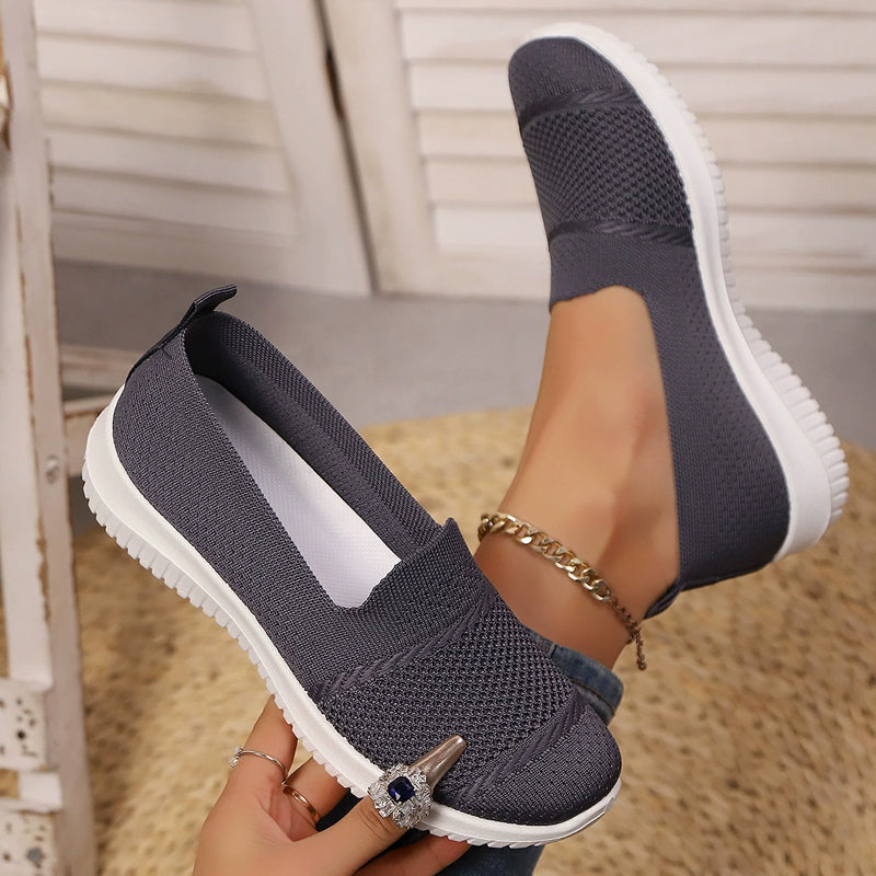 Ademende mesh instap wandelschoenen voor dames
