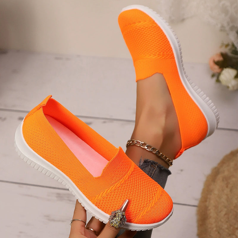 Ademende mesh instap wandelschoenen voor dames