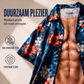 Hawaïaanans overhemd voor heren, tropische bloemenprint, korte mouwen, casual strand blouse met knopen