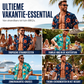 Hawaïaanans overhemd voor heren, tropische bloemenprint, korte mouwen, casual strand blouse met knopen
