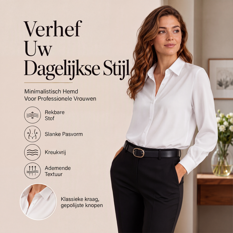 🥼Veelzijdig zijdezacht satijnen overhemd met lange mouwen voor dames