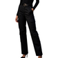 👖Dames hoge taille cargobroek, losvallende rechte pijpen utility broek met zakken