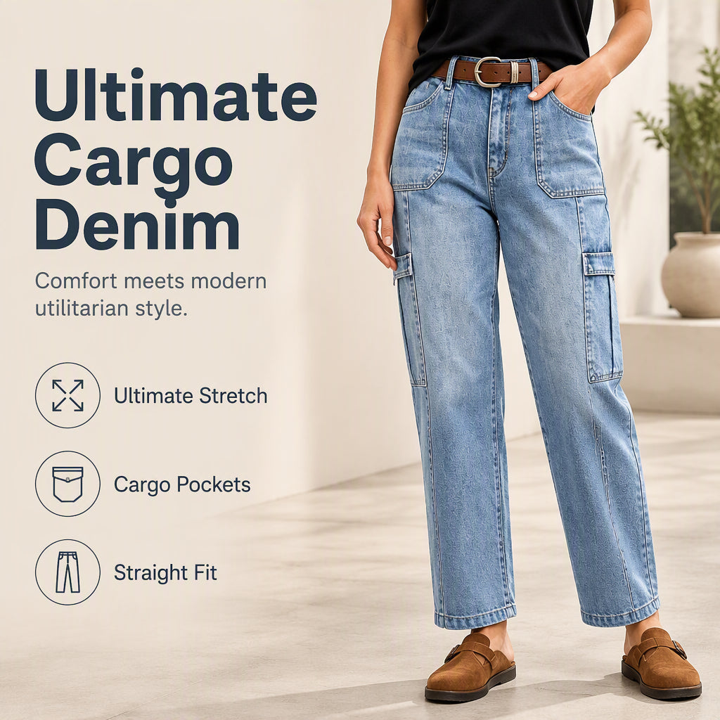 👖 Nieuw binnen ✨ Hoogwaardige casual stretchjeans voor dames met meerdere zakken