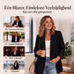Casual blazer voor dames met contrasterende manchetten