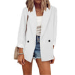 Casual blazer voor dames met contrasterende manchetten