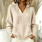 ⭐ Klantfavoriet💙 V-Hals Hoodie Dames – Zachte Knit & Comfort