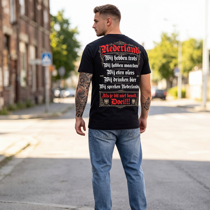 Deutschland Heritage bedrukt T-shirt met ronde hals en korte mouwen voor heren