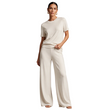 2-delige set voor dames: top en wide-leg broek