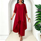 👗Chique asymmetrische top en wijde pijpen broekenset voor dames