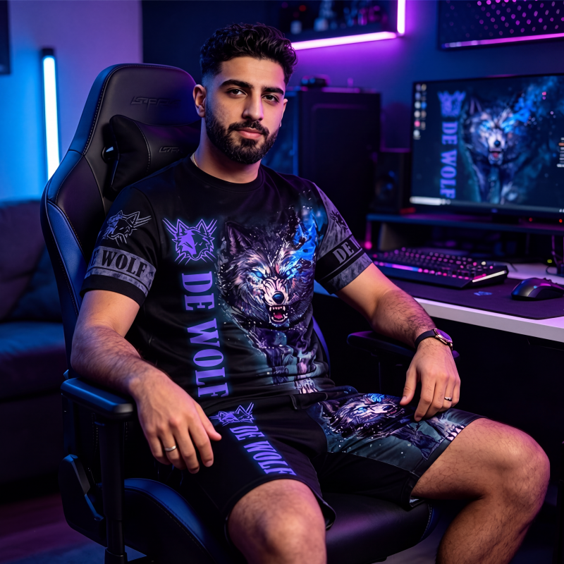 🔥 Nieuw & Trendy 👕 Heren T-shirt & Short Set met Dierenprint – Casual stijl, comfortabel en opvallend design ✨