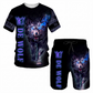 🔥 Nieuw & Trendy 👕 Heren T-shirt & Short Set met Dierenprint – Casual stijl, comfortabel en opvallend design ✨