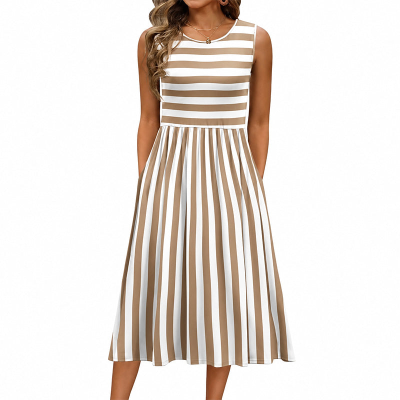 🌸 Nieuwe Collectie 👗 Dames Elegante Mouwloze Maxi Jurk – Lange vloeiende pasvorm & comfortabele vrouwelijke stijl ✨