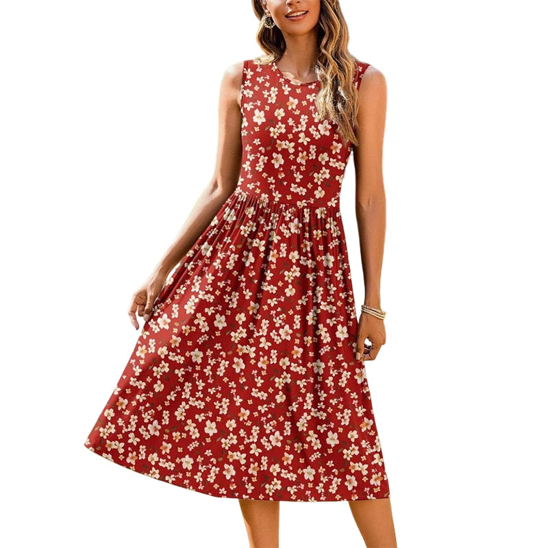 🌸 Nieuwe Collectie 👗 Dames Elegante Mouwloze Maxi Jurk – Lange vloeiende pasvorm & comfortabele vrouwelijke stijl ✨