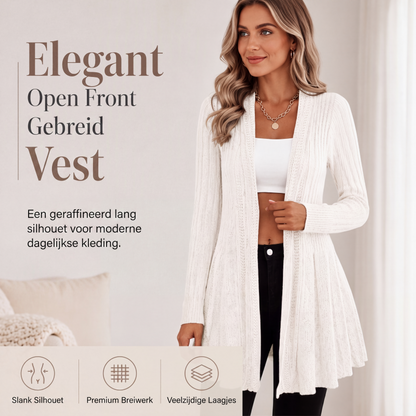 ✨ Nieuwe Collectie 🧥 Dames Open Vest – Elegante laagjeslook & zacht comfortabel draaggevoel 🌸
