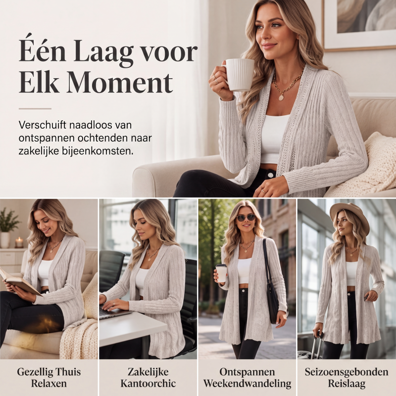✨ Nieuwe Collectie 🧥 Dames Open Vest – Elegante laagjeslook & zacht comfortabel draaggevoel 🌸