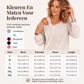 Losvallende off-shoulder pullover voor dames