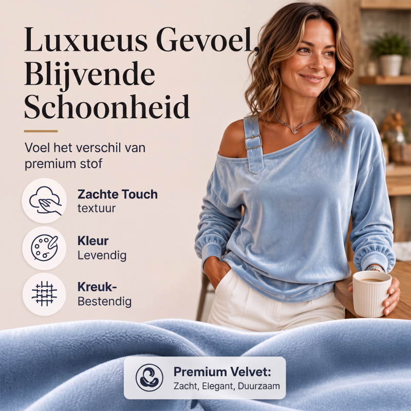 Losvallende off-shoulder pullover voor dames