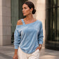 Losvallende off-shoulder pullover voor dames