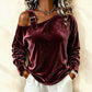 Losvallende off-shoulder pullover voor dames