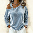 Losvallende off-shoulder pullover voor dames