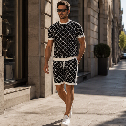💎 Exclusieve Deal 👔 Heren Ruitjes Short Set – Old Money stijl, elegante uitstraling & comfortabele casual pasvorm ✨