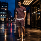 💎 Exclusieve Deal 👔 Heren Ruitjes Short Set – Old Money stijl, elegante uitstraling & comfortabele casual pasvorm ✨