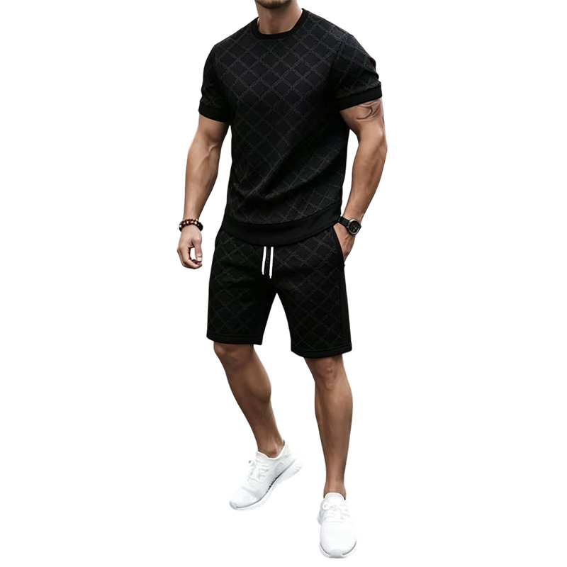 💎 Exclusieve Deal 👔 Heren Ruitjes Short Set – Old Money stijl, elegante uitstraling & comfortabele casual pasvorm ✨