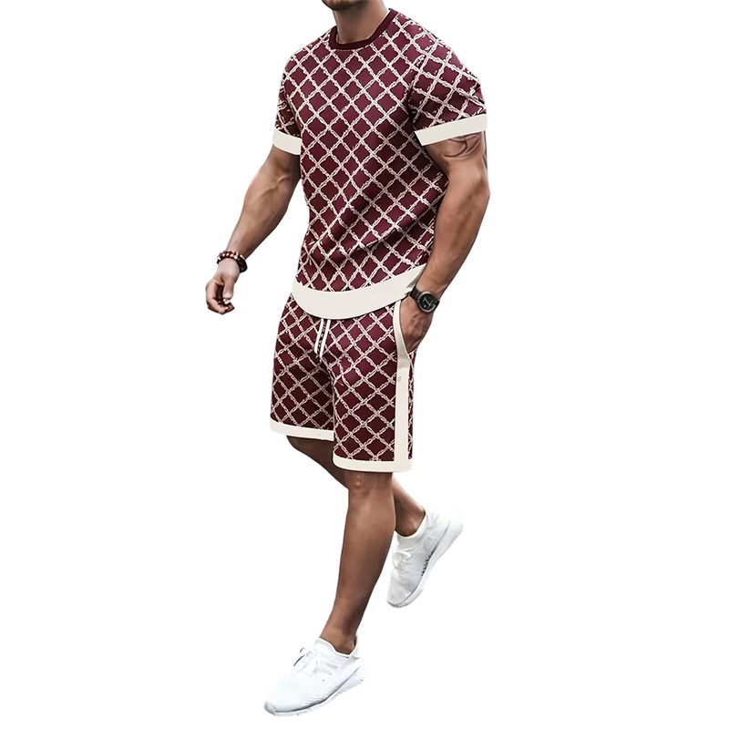💎 Exclusieve Deal 👔 Heren Ruitjes Short Set – Old Money stijl, elegante uitstraling & comfortabele casual pasvorm ✨