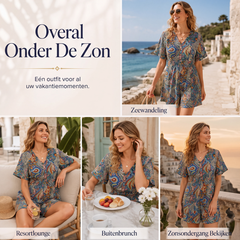 🌸 Nieuw Binnen 👗 Dames Vakantie Jumpsuit – Luchtige pasvorm, moeiteloze stijl & comfortabel voor elke dag ✨