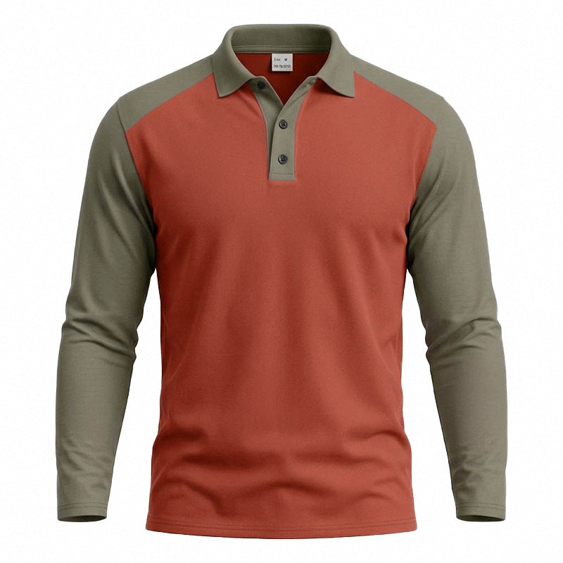 🔥 Nieuw & Trendy 👔 Heren Casual Overhemd met Lange Mouwen – Kleurblok Design, moderne stijl & comfortabele pasvorm ✨