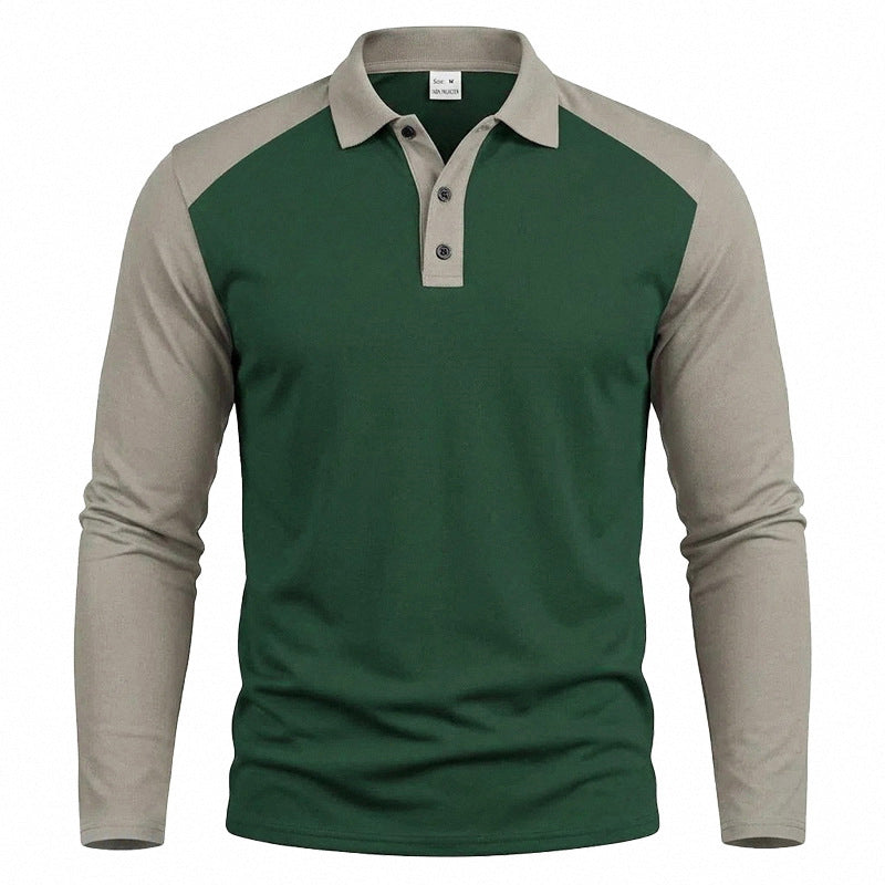 🔥 Nieuw & Trendy 👔 Heren Casual Overhemd met Lange Mouwen – Kleurblok Design, moderne stijl & comfortabele pasvorm ✨