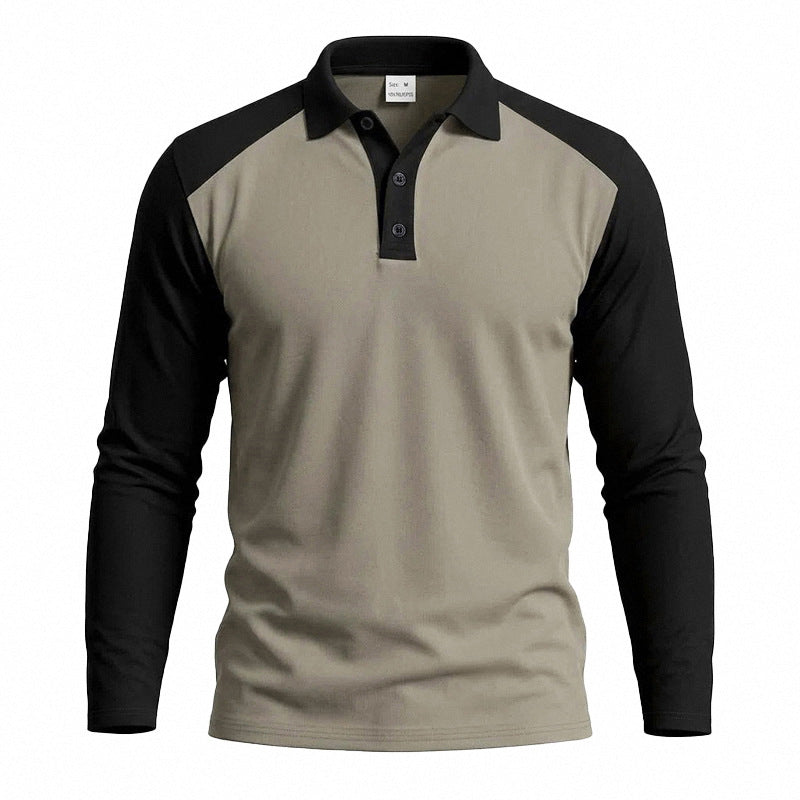 🔥 Nieuw & Trendy 👔 Heren Casual Overhemd met Lange Mouwen – Kleurblok Design, moderne stijl & comfortabele pasvorm ✨