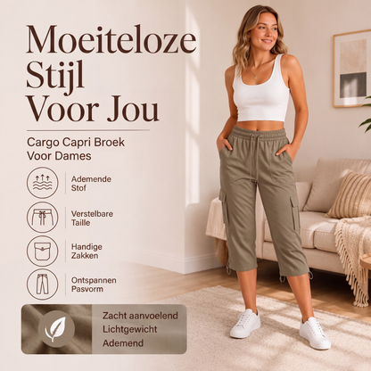 Casuele capri-cargobroek voor dames