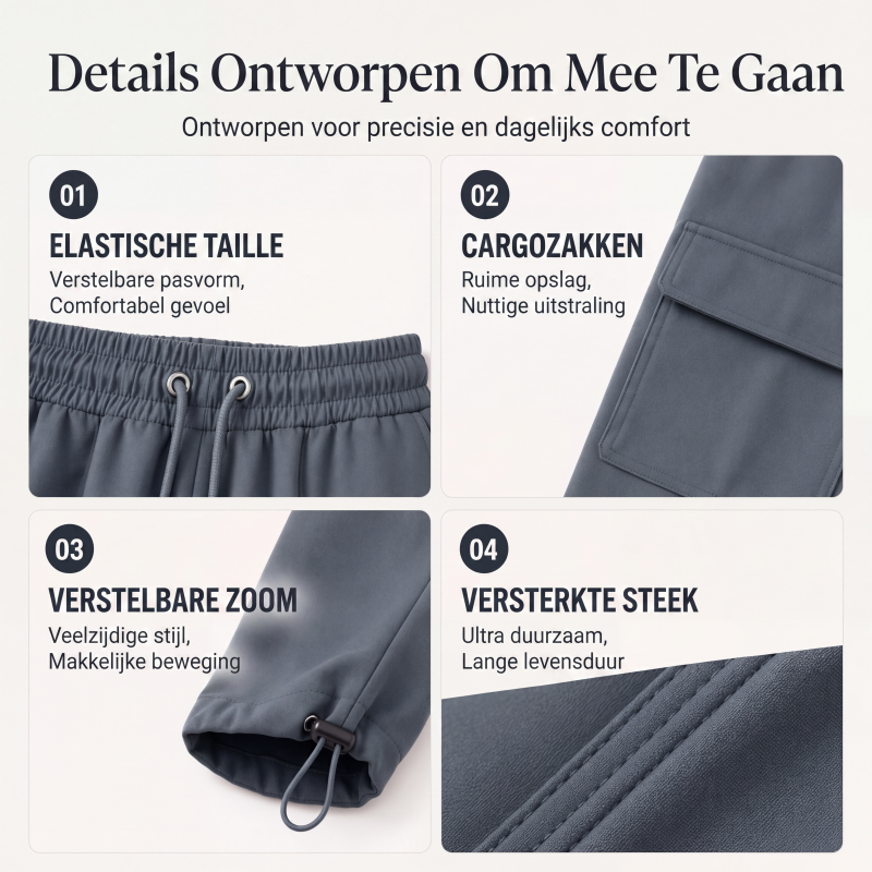 Casuele capri-cargobroek voor dames