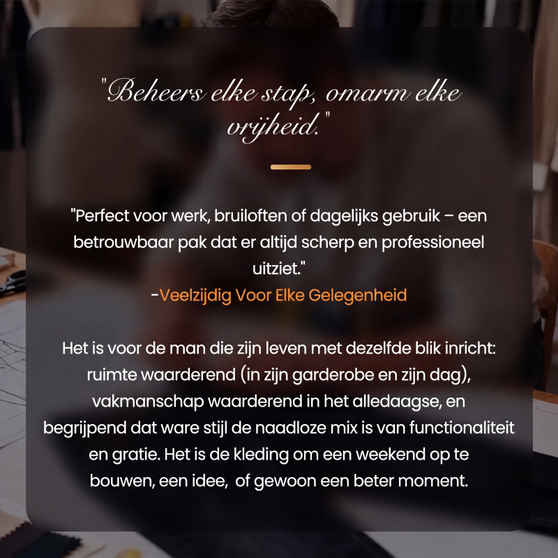 2-delig herenpak met getailleerd jack en broek