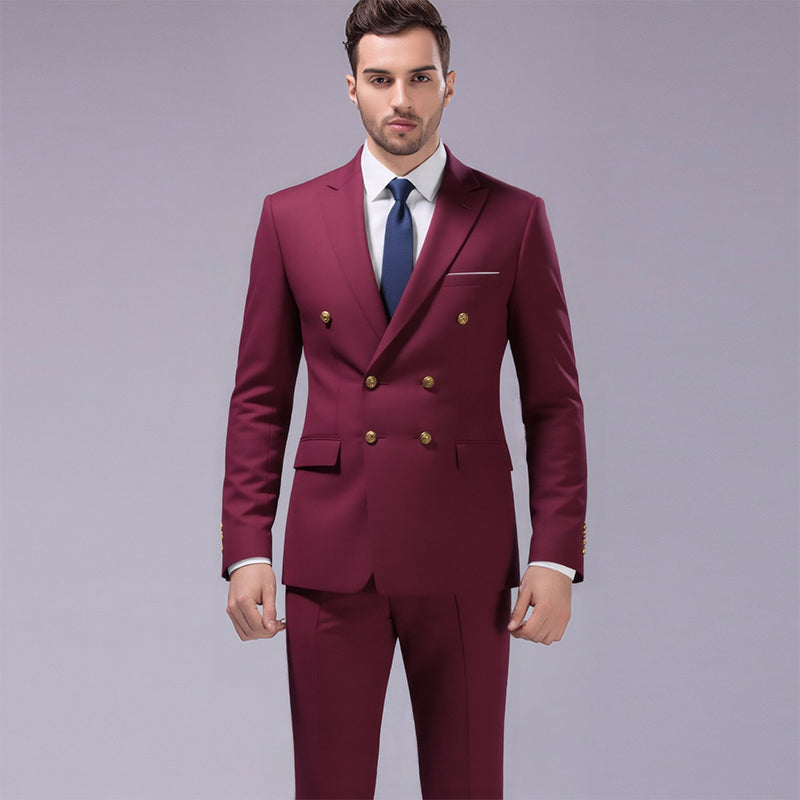 2-delig herenpak met getailleerd jack en broek