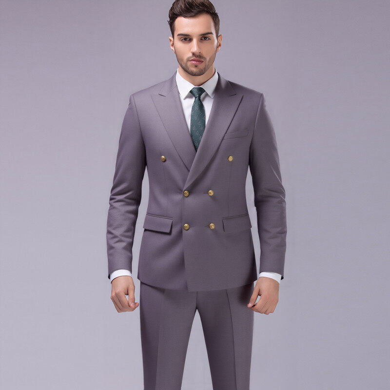 2-delig herenpak met getailleerd jack en broek