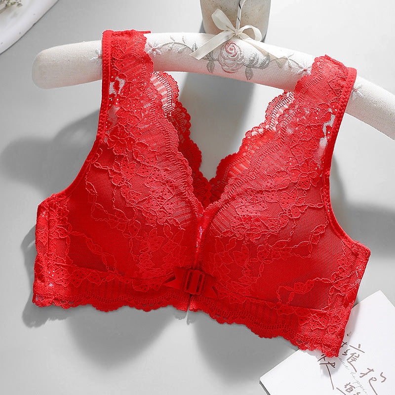 🔥Up Tot 50% KORTING Kerstverkoop🔥 Draadloze Push-up BH met kantsluiting