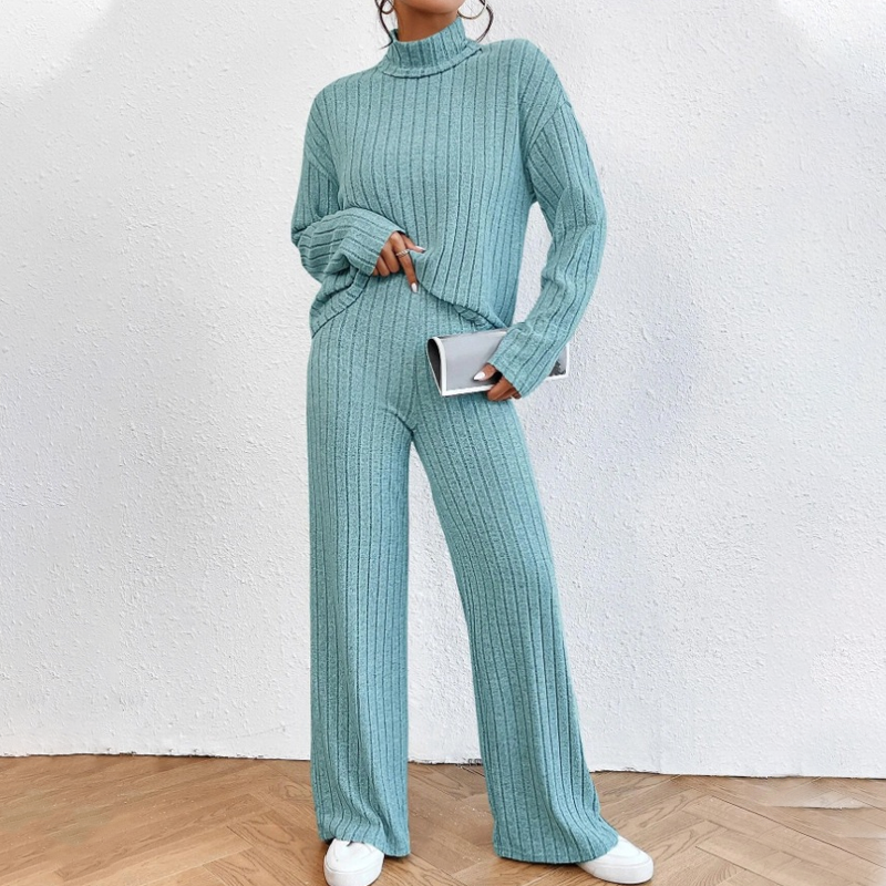 ✨👖Gezellige geribbelde 2-delige set voor dames